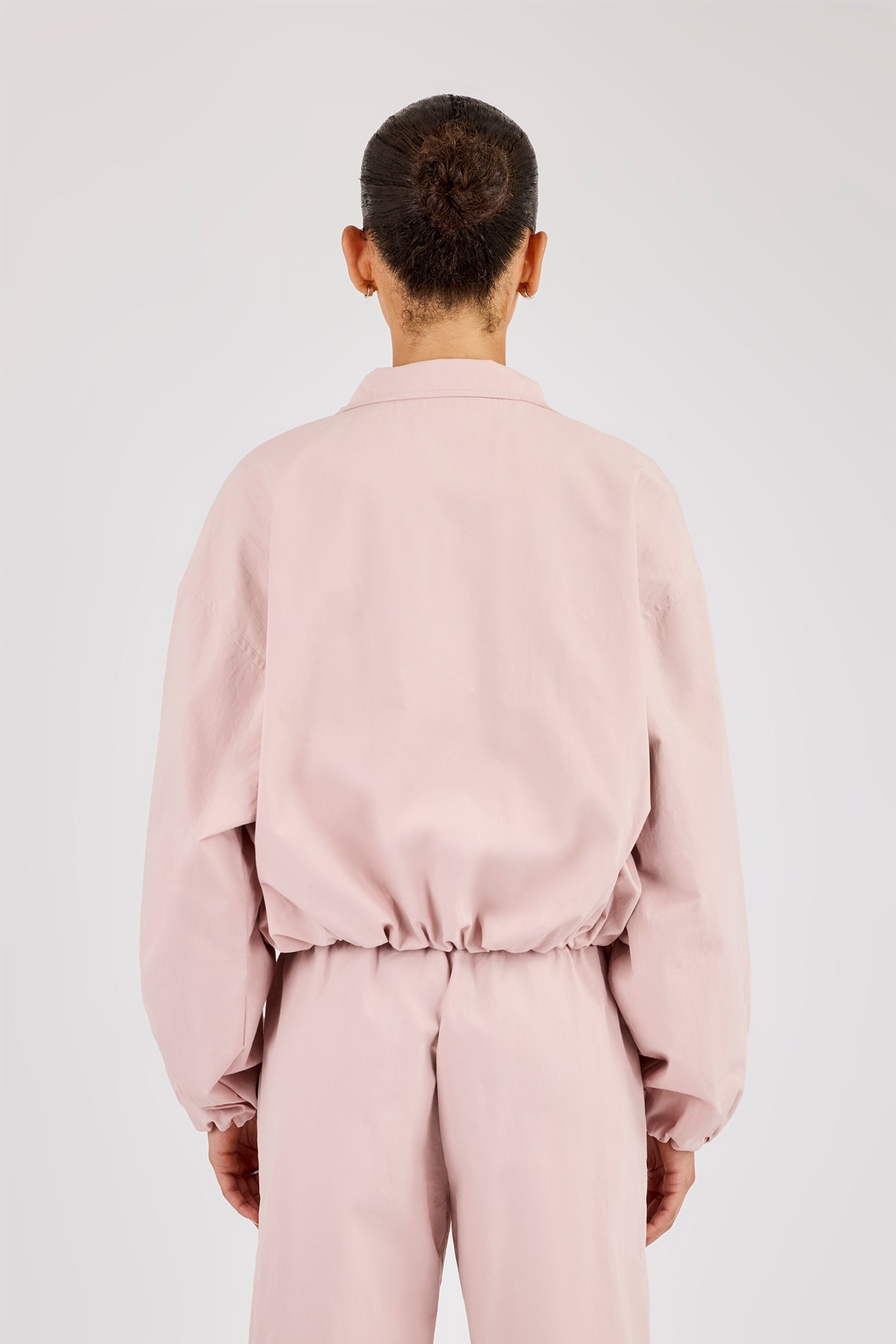 Nylon Track Jacket - Light Pink