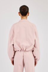 Nylon Track Jacket - Light Pink