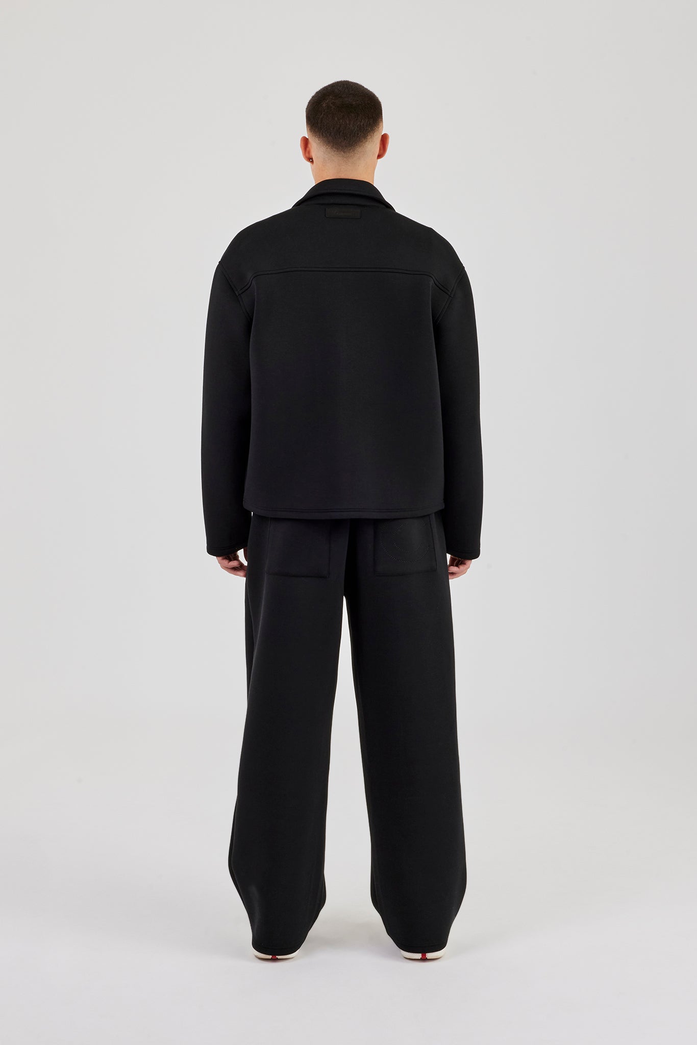 Scuba Harrington-Jacke und Baggy-Fit-Hose - Schwarz