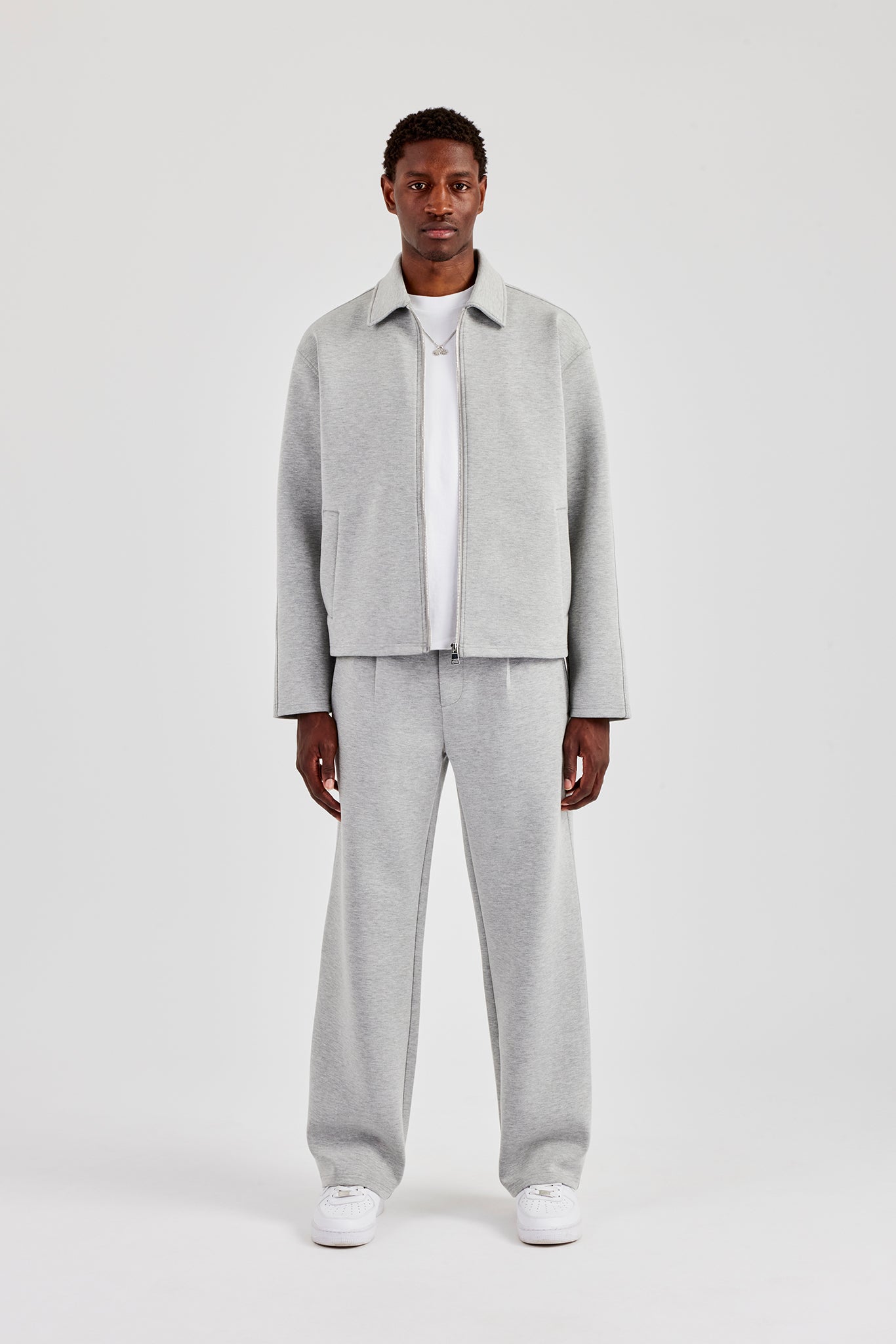 Scuba Harrington Jacket & Relaxed Trouser - Grey