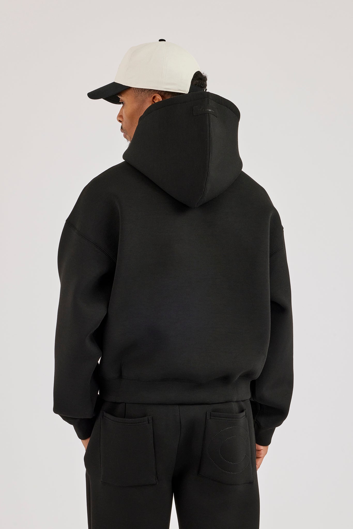 Scuba Boxy Hoodie - Schwarz