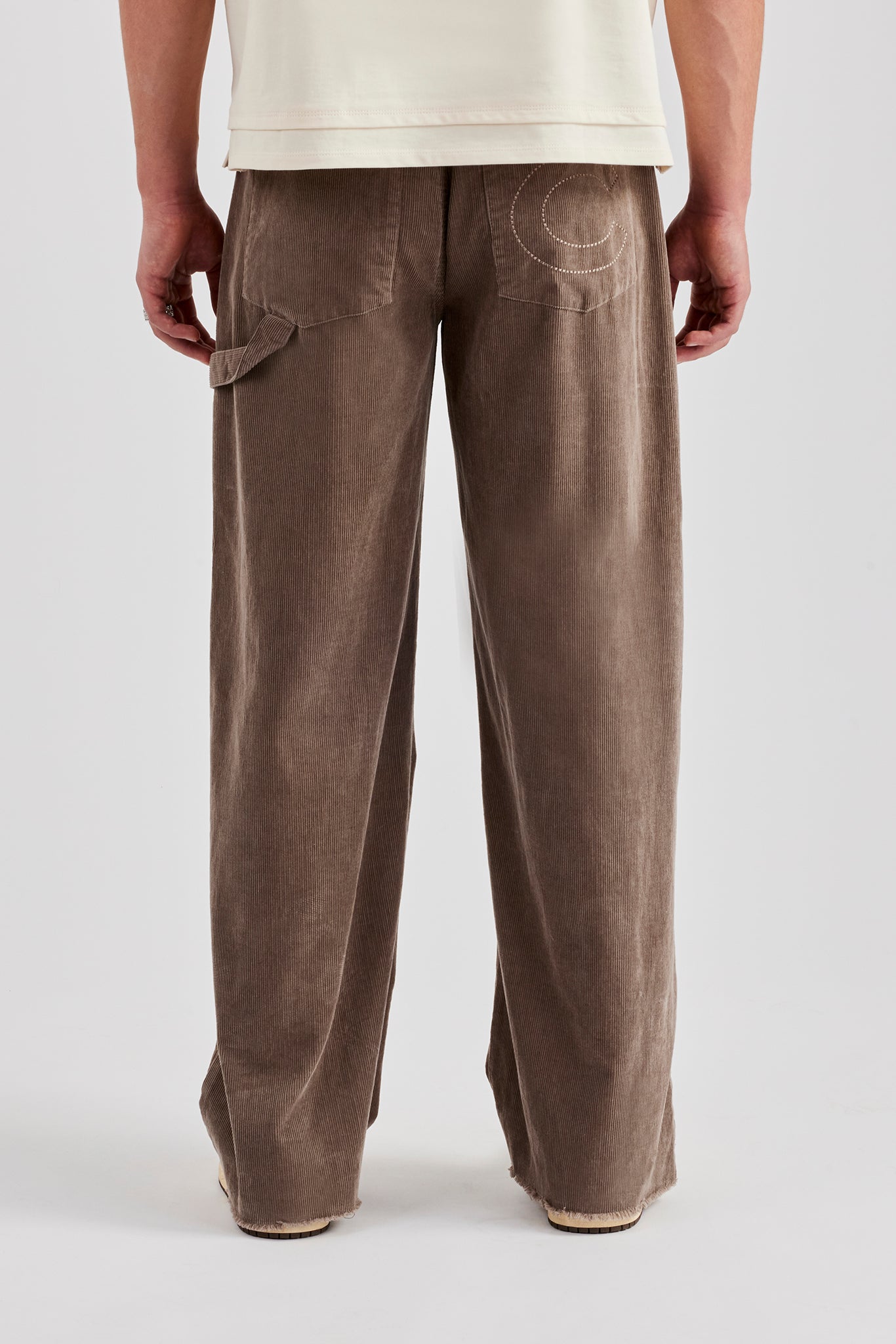 Baggy Cordhose - Taupe
