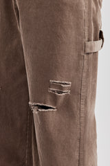 Baggy Cordhose - Taupe