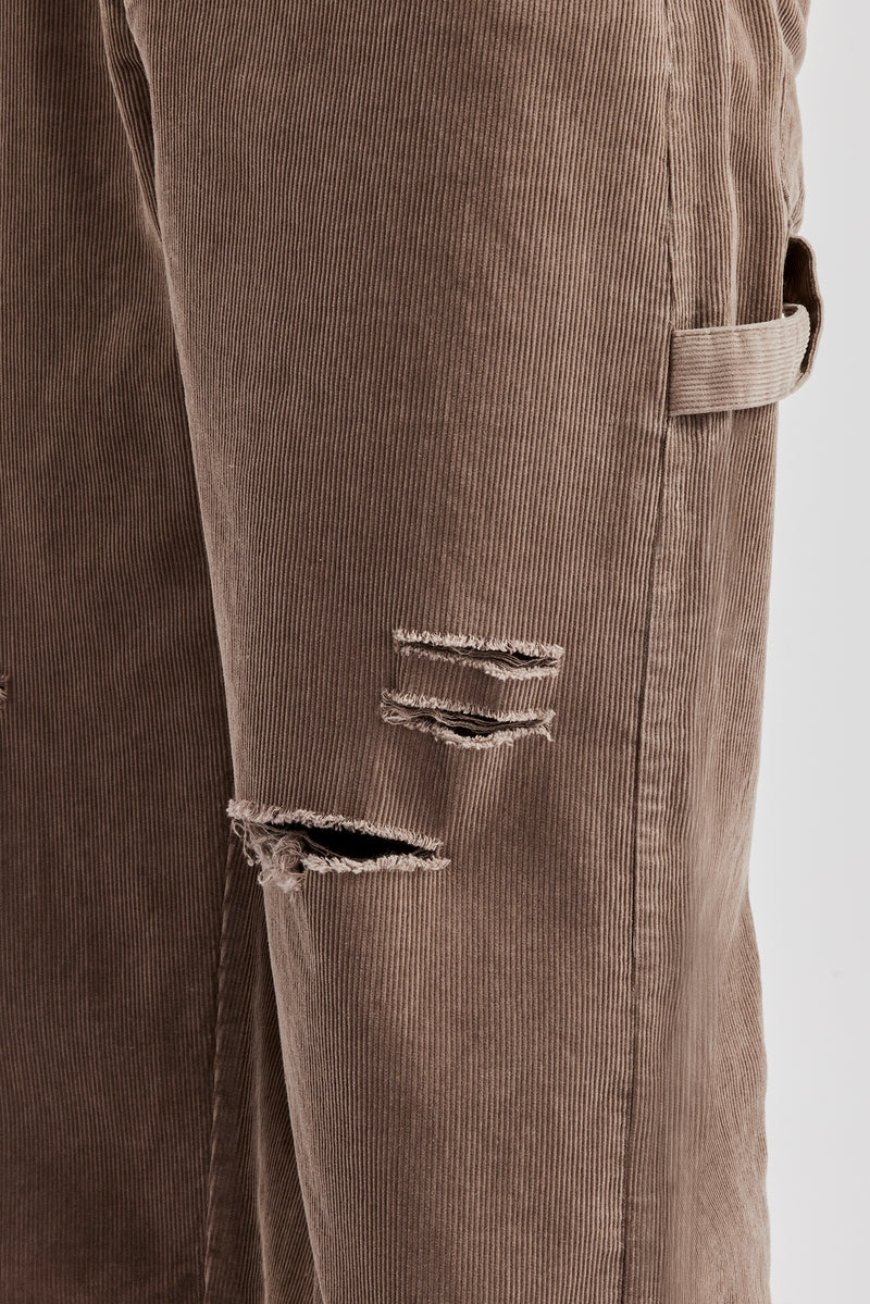 Baggy Cordhose - Taupe