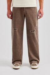 Baggy Cordhose - Taupe