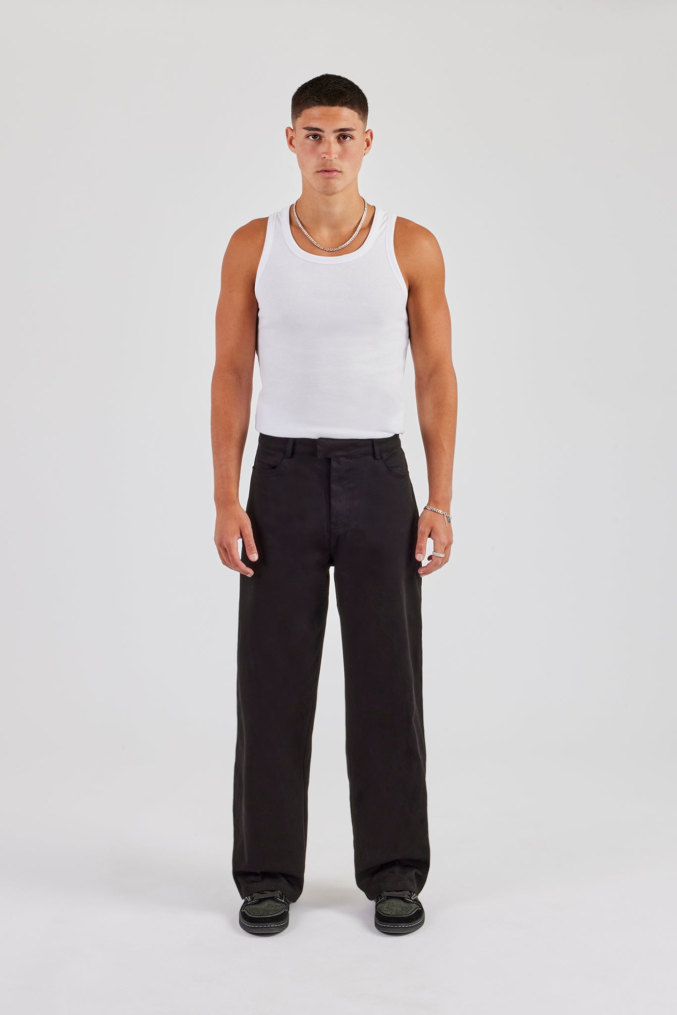 Tailored Relaxed Trouser - Black