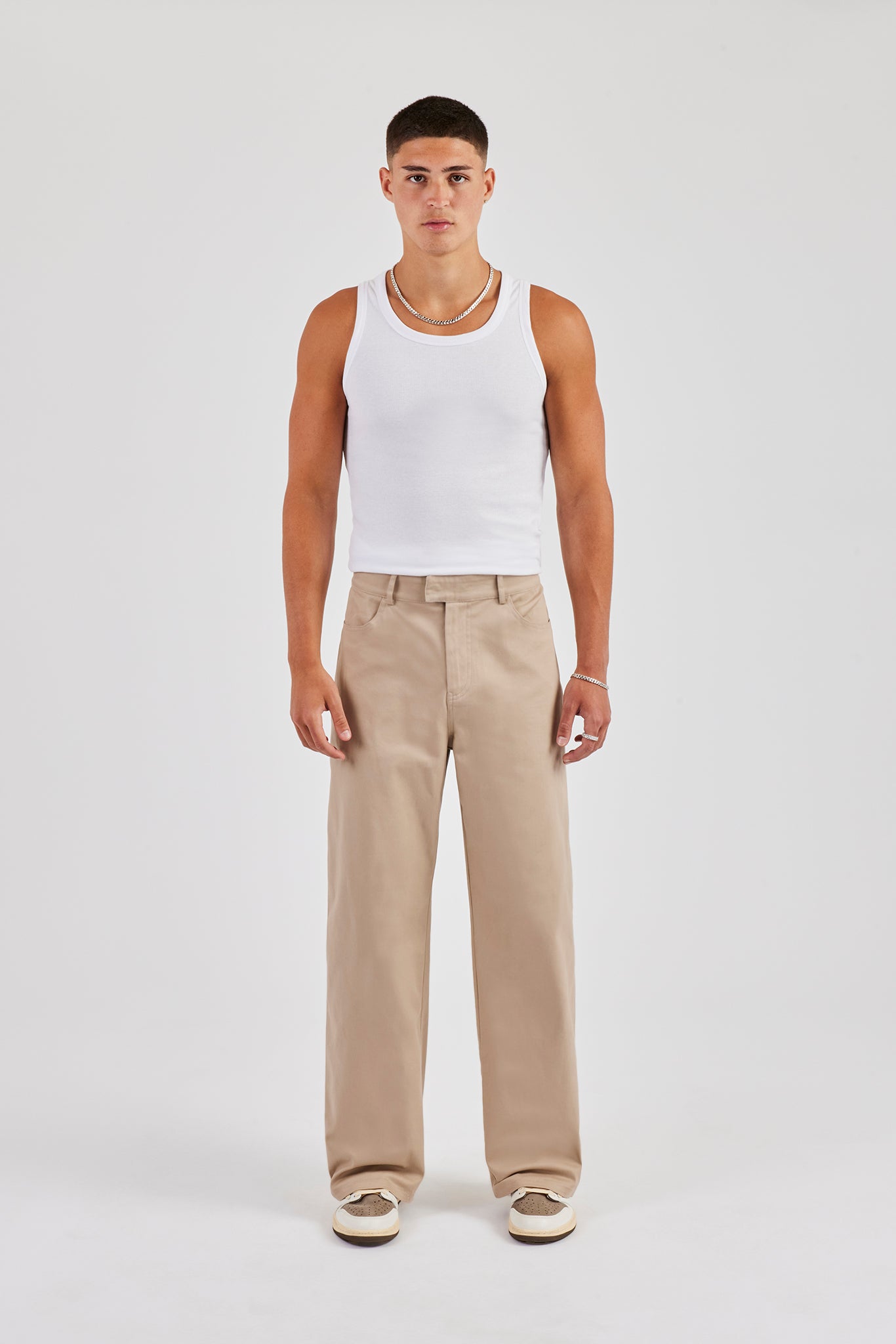 Tailored Relaxed Hose - Sand
