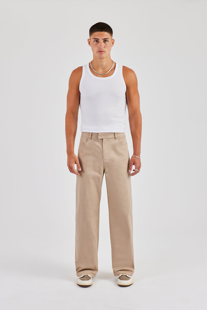 Tailored Relaxed Hose - Sand