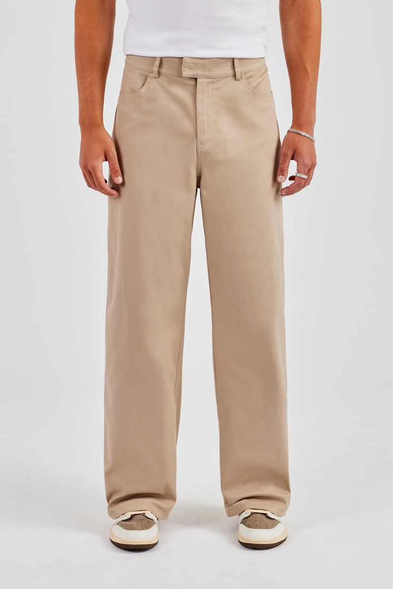 Tailored Relaxed Hose - Sand