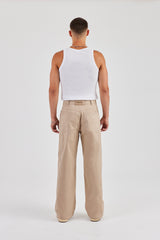 Tailored Relaxed Hose - Sand