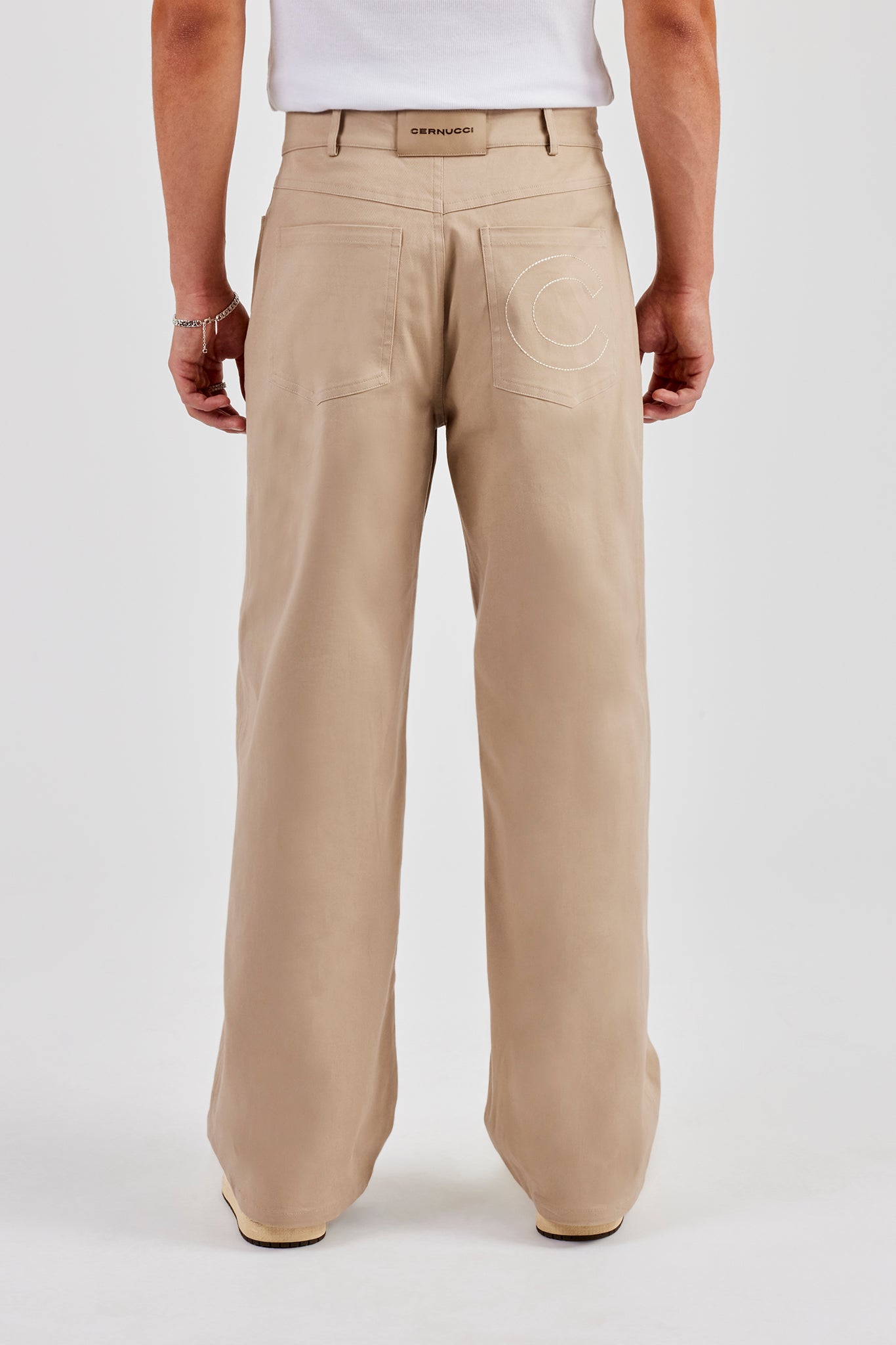 Tailored Relaxed Hose - Sand