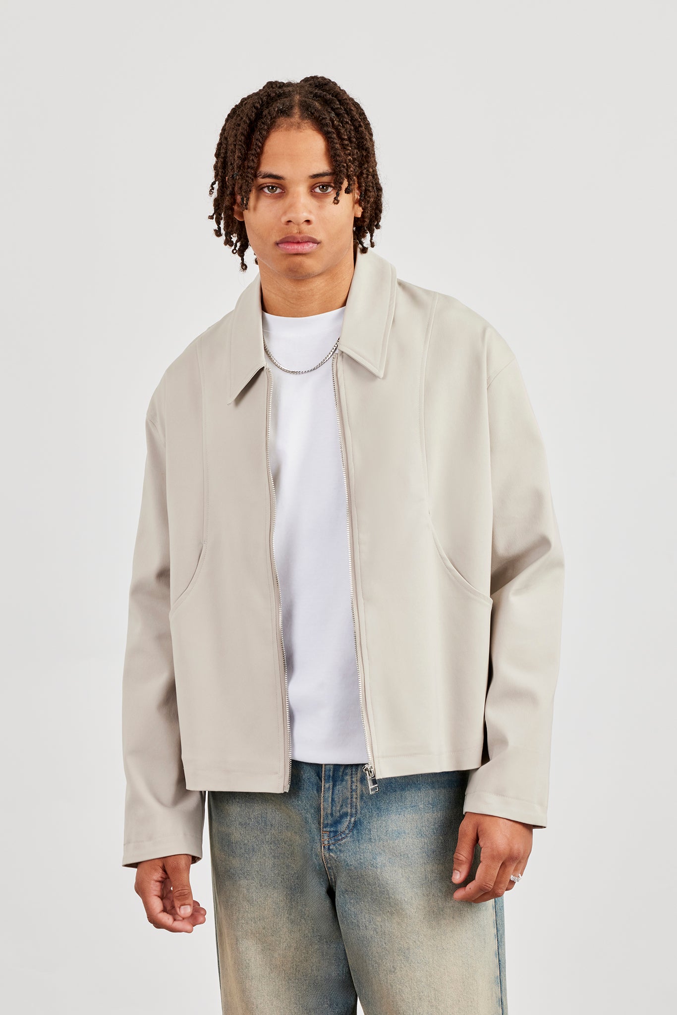 ジャケット・アウター Oversized Harrington Zip Jacket(COTTON) stein OVERSIZED HARRINGTON ZIP JACKET