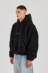 Boxy Borg Hoodie - Schwarz