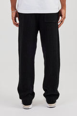 Relaxed-Strick-Jogginghose - Schwarz