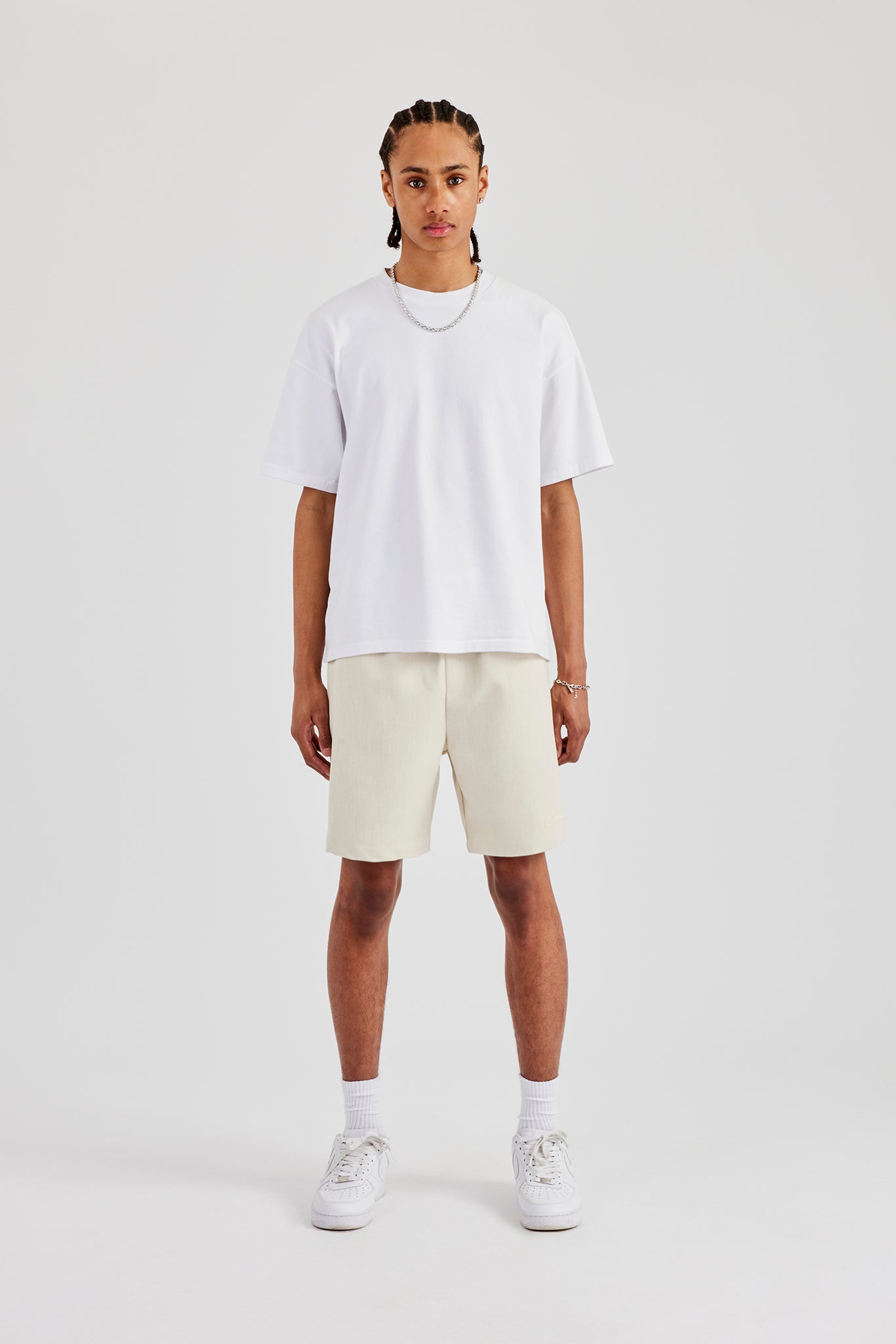 Gewebte, bestickte Shorts