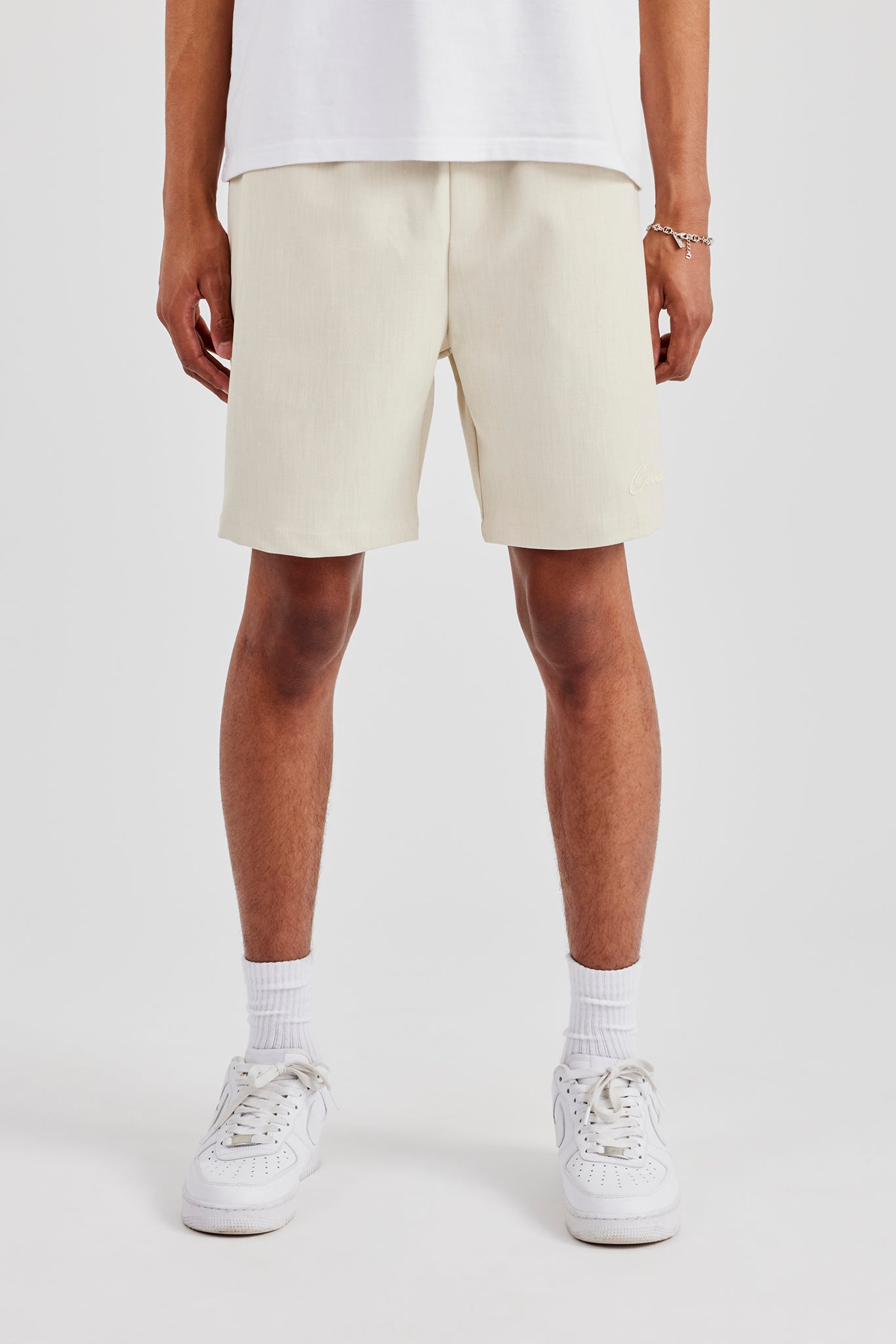 Gewebte, bestickte Shorts