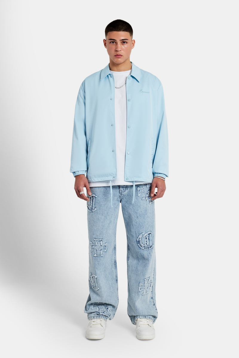 Coach Jacket - Light Blue | Mens Outerwear | Shop Jackets at 