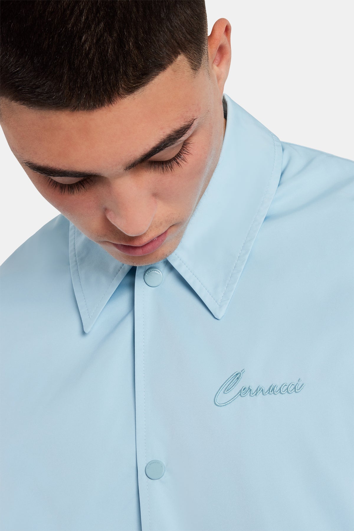 Coach Jacket - Light Blue | Mens Outerwear | Shop Jackets at 