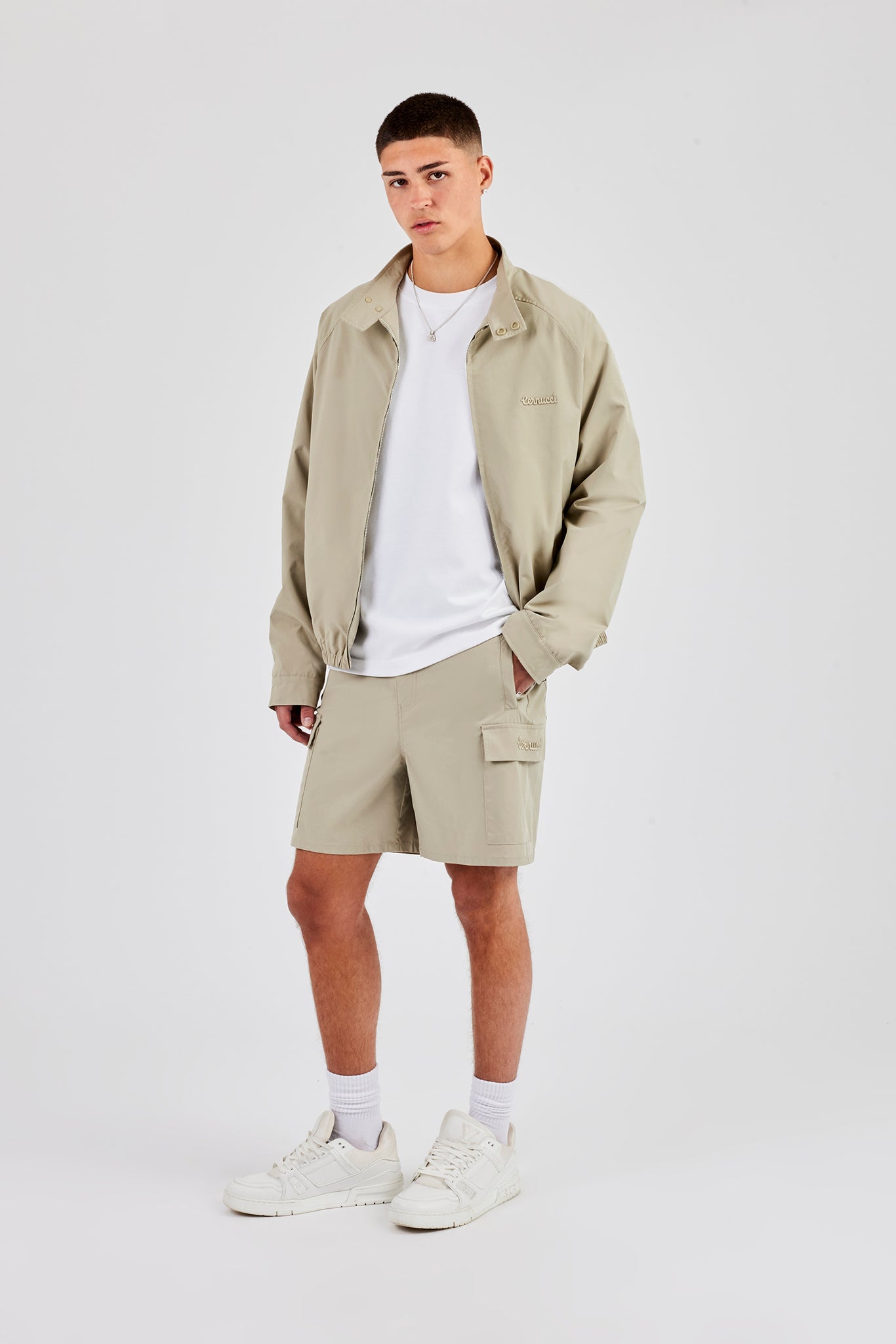 Relaxed Cargo Short - Stone