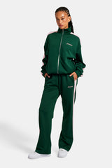 Womens Contrast Panel Tracksuit - Green
