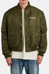 Bomberjacke aus Nylon mit Blumenmuster