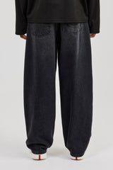 Super Baggy Jeans – Verwaschenes Schwarz