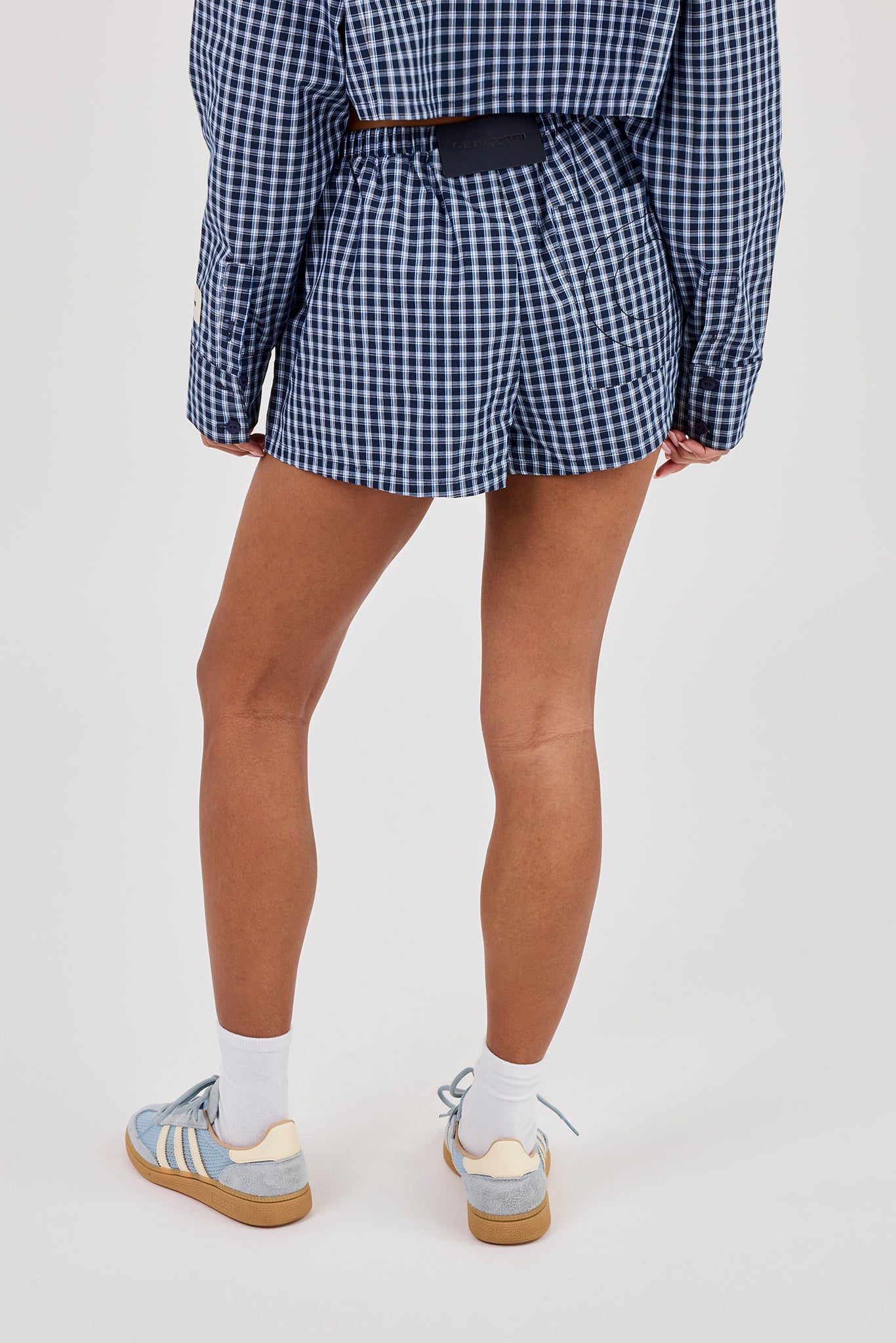 Check Short - Navy