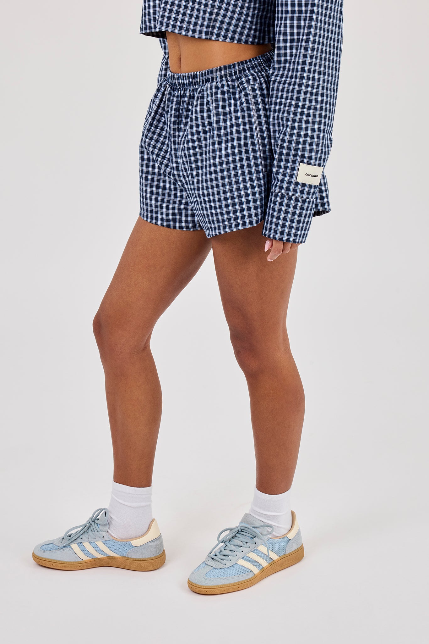Check Short - Navy