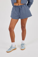 Check Short - Navy