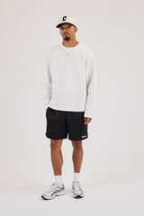 Relaxed Mesh Logo Short - Black