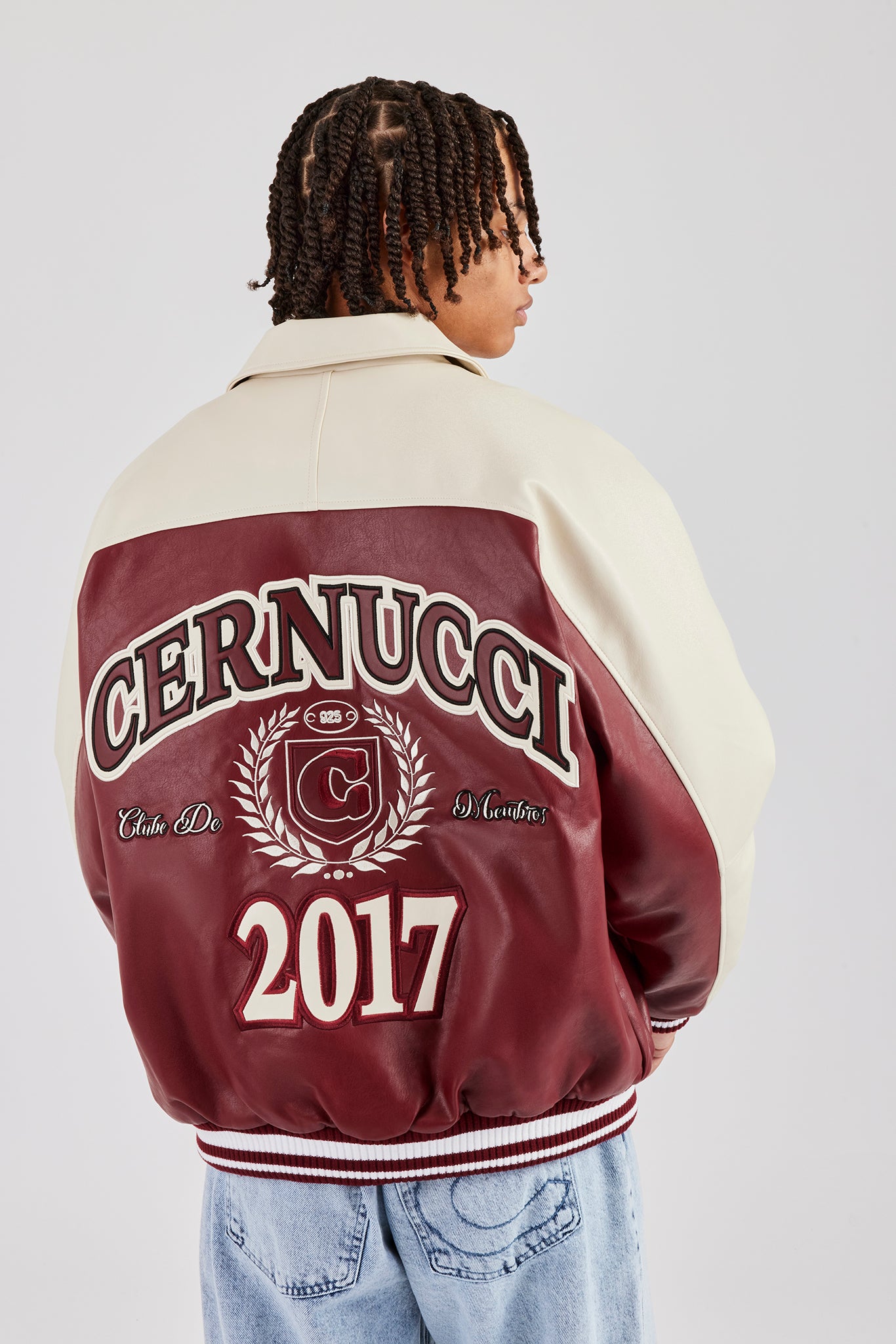 Oversized Vintage Wash Bomber Jacket - Red | Mens Outerwear | Shop