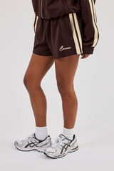 Butter Yellow Taping Short - Chocolate