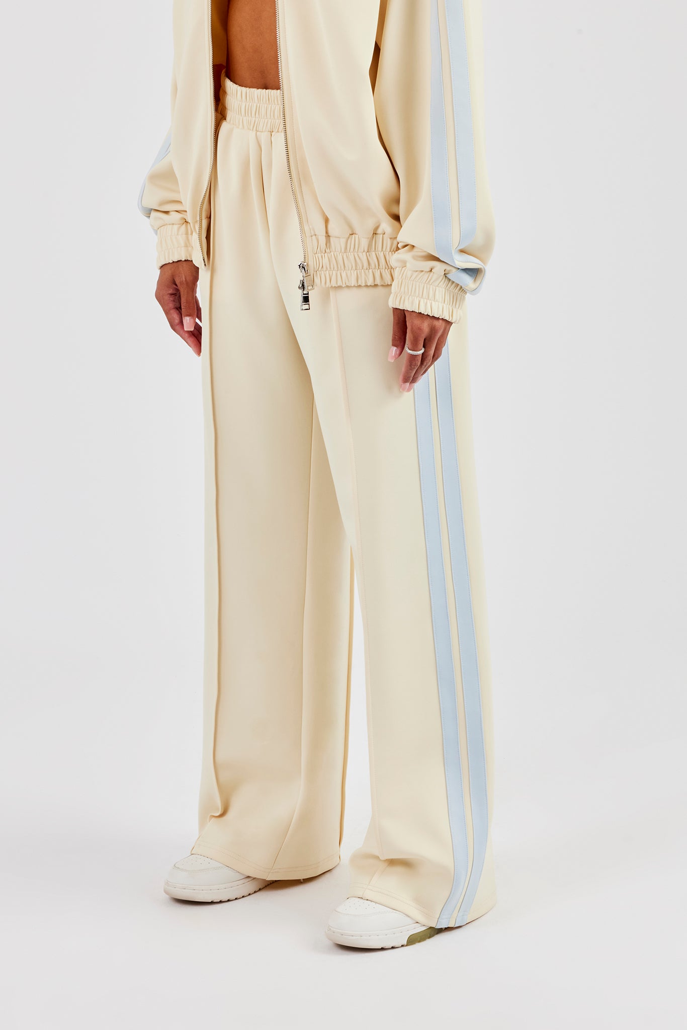 Taping Wide Leg Pant - Butter Yellow