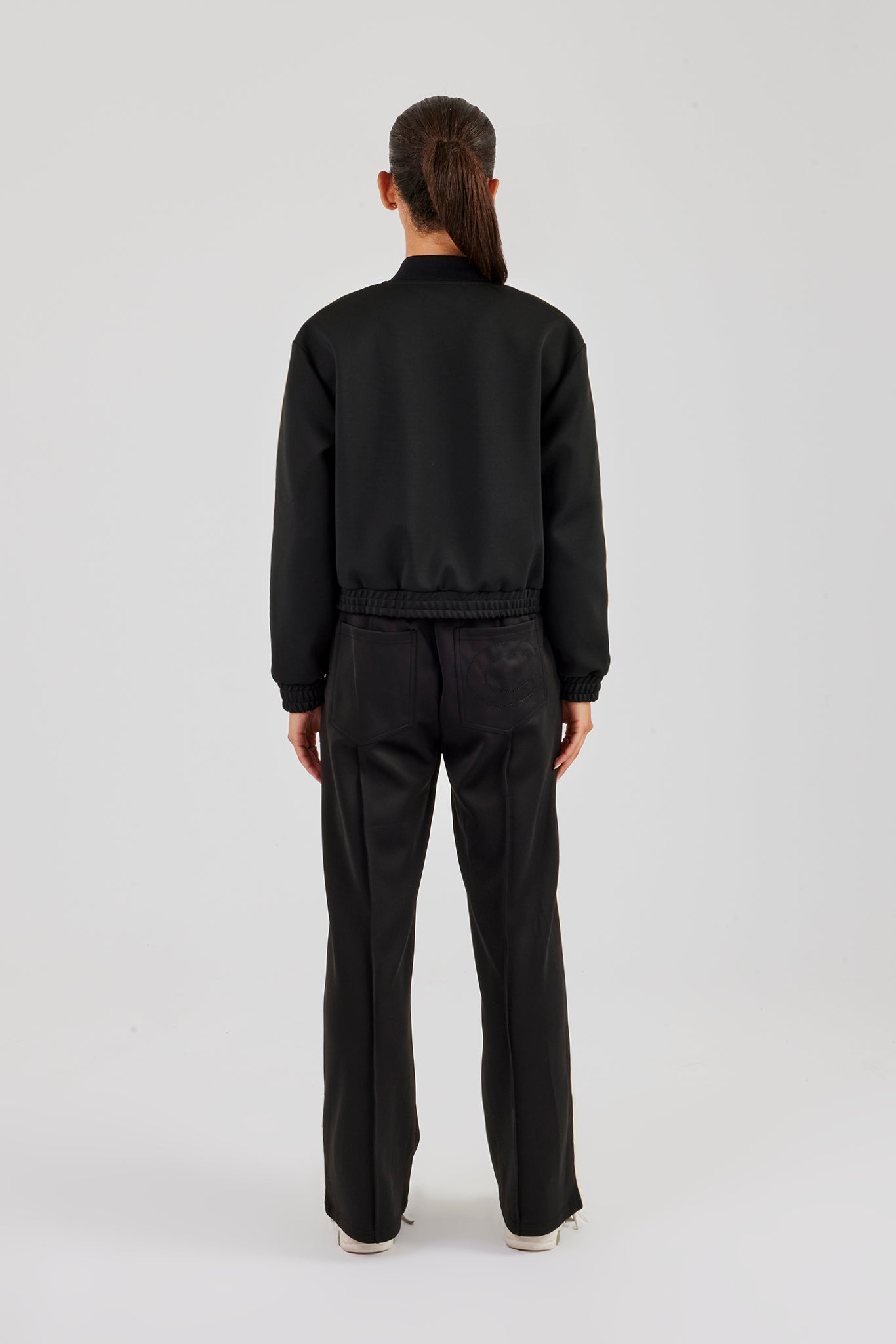 Taping Bomber Tracksuit - Black