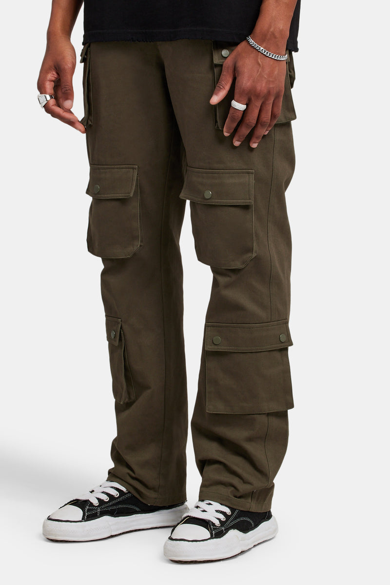 Relaxed Twill Cargo Trouser Khaki Mens Bottoms Shop Cargo