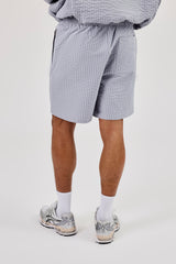Nylon Check Short - Light Grey