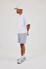 Nylon Check Short - Light Grey