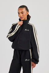 Nylon Taping Track Jacket - Black