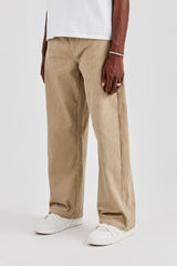 Cord Baggy Fit Trouser - Taupe