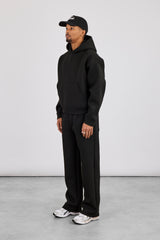 Scuba Boxy Hoodie & Relaxed Trouser - Black