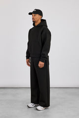 Scuba Boxy Hoodie & Baggy Fit Trouser - Black