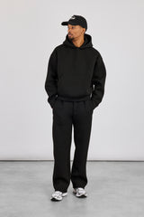Scuba Boxy Hoodie & Relaxed Trouser - Black