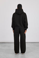 Scuba Boxy Hoodie & Baggy Fit Trouser - Black