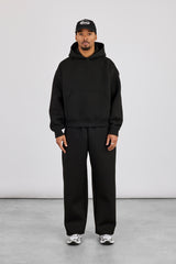 Scuba Boxy Hoodie & Baggy Fit Trouser - Black