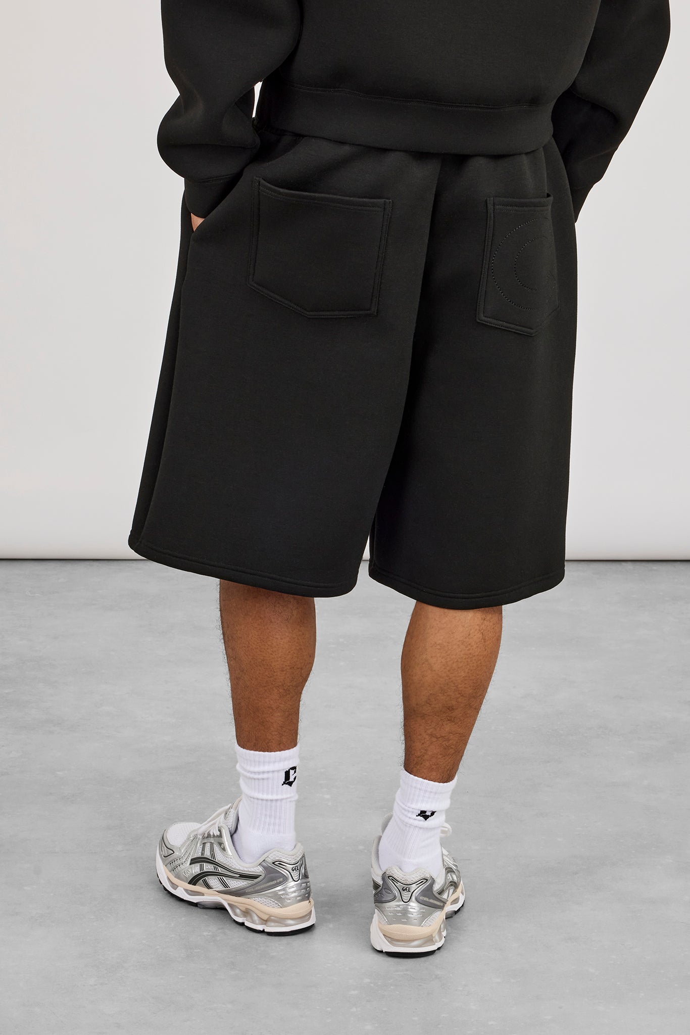 Scuba Boxy Hoodie & Jort - Black