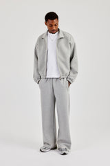 Scuba Funnel Neck Jacket & Baggy Fit Trouser - Grey
