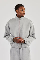 Scuba Funnel Neck Jacket & Baggy Fit Trouser - Grey