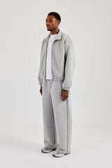 Scuba Funnel Neck Jacket & Baggy Fit Trouser - Grey