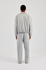 Scuba Funnel Neck Jacket & Baggy Fit Trouser - Grey