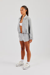 Womens Scuba Harrington Jacket & Short - Grey